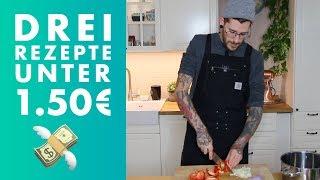 3 SCHNELLE VEGANE REZEPTE FÜR UNTER 1.50 EURO!