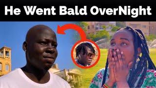 This guy went from dreadlocks to completely bald in one night