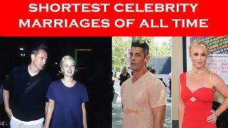 Shortest celebrity marriages of all time | celebrity marriages | Bright Lab |