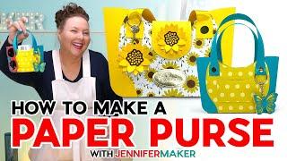 Crafting A Stylish Paper Purse And Accessories - Easy DIY Tutorial!