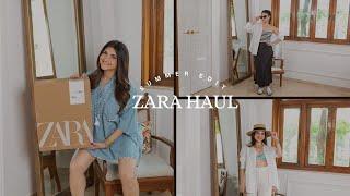 Huge ZARA Try On Haul | Vacation Capsule Wardrobe | Khushnaz Turner