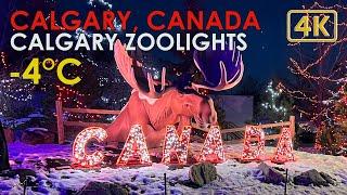 MILLIONS of Christmas LIGHTS at CALGARY ZOO CANADA