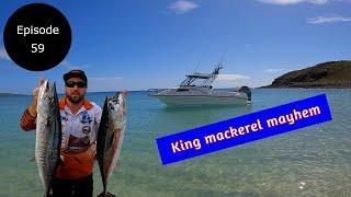 Fishing for Spanish Mackerel with my son!! Mackie mayhem #Offshore fishing