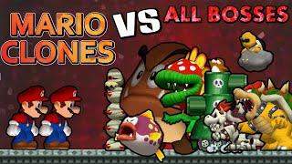[TAS] Mario Clones VS All Bosses | 4K 60ᶠᵖˢ