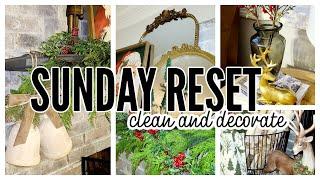 SUNDAY RESET || CHRISTMAS 2024 CLEAN AND DECORATE WITH ME || ROBIN LANE LOWE