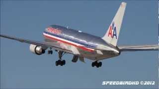 American Airlines Boeing 767-223(ER) [N335AA] CLOSE UP Takeoff