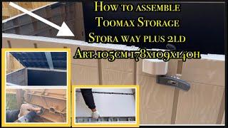 How to assemble Toomax Storage - (Wooden Garden Storage Solution Alternative) Step by Step Assembly