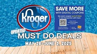 *$.99 Paper Towels* Kroger UPDATED Must Do Deals for 5/28-6/3 | NEW 5x Digital Coupon Deals & MORE