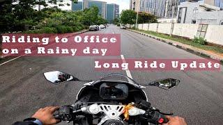 A Rainy Ride to Office on RS 457 | Long Ride Update | #aprilia #rs457