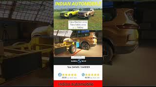 TATA HARRIER 2023 MODELS & SAFARI 2023 MODELS !!CRASH TEST RESULTS 5 STAR GLOBAL NCAP!! #shorts