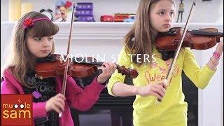 Sophia and Bella in VIOLINS SISTERS Live Duet on Mugglesam