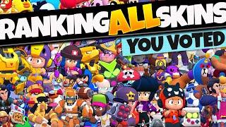 Ranking EVERY skin in Brawl Stars | You Chose these, not me.