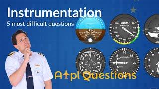 TOUGHEST 5 Instrumentation questions from EASA ATPL Questions database! Captain Joe & Fabi