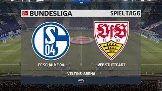 FC Schalke 04 : VfB Stuttgart 6. Spieltag  FIFA 21 Bundesliga  Gameplay Deutsch