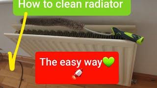 How to clean dust from a radiator