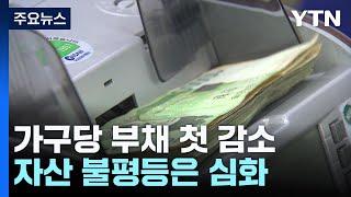 1인 가구 최대...가구당 부채 처음 줄었지만 자산 불평등 심화 / YTN