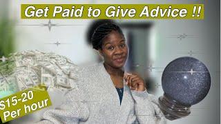 Get Paid to Give Advice !! || Crisis Counselling Jobs!!