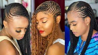 2021 Beautiful and Unique Protective Cornrow Hairstyles | Julia Beauty and Style