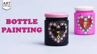 Bottle Painting | DIY Bottle Art | Bottle Painting Ideas | Handmade Home Decor @VENTUNOART