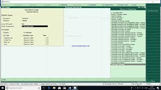 GST on  Services in Tally ERP 9 latest vaersion 6.5