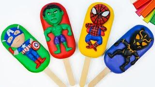 How to make Ice cream mod Superhero Spider-man, Hulk, Ironman, Captain America with clay