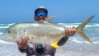 Jetty and Surf Fishing for BIG FISH! (Speckled trout Catch and Cook)