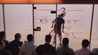 Squash: Diego Elias v Mike McCue - Canada Cup 2018