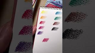 Swatching Caran d'Ache Classic Neocolor II AQUARELLE Water-Soluble Pastels