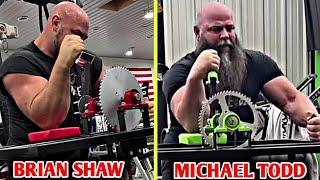 BRIAN SHAW TRIES MICHAEL TODD'S SIDE PRESSURE LIFT..