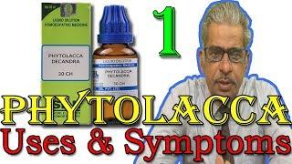 Phytolacca Decandra  in Hindi (Part 1) - Uses & Symptoms in Homeopathy by Dr P. S. Tiwari