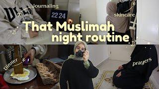 THAT MUSLIM GIRL NIGHT ROUTINE that prepares you to win the next day .