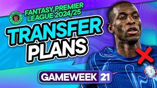 MY FIRST FPL GW21 TRANSFER PLANS ️ Jackson OUT? Red Arrow  | Fantasy Premier League Tips 2024/25