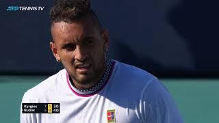 Exhibition tennis from crazy Kyrgios v Bublik match  | Miami Open 2019