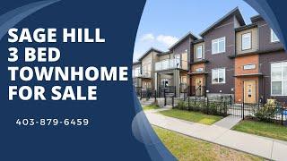 Sage Hill 3 Bed Townhome: Move in Ready and Low Condo Fees