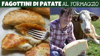 RAVIOLI SEMPLICI DI PATATE ALLA PIASTRA CON RIPIENO AL FORMAGGIO: ricetta golosa | Davide Zambelli