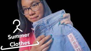 ASMR MY SUMMER CLOTHES COLLECTION (Soft Spoken (ish), Fabric Sounds, Lofi) 