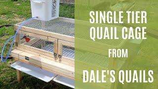 Single Tier Quail Cage from Dale's Quails