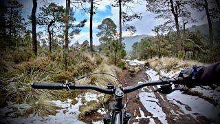 ¡Desierto de los leones con nieve! MTB Ciclismo de montaña