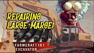 The Case of Large Marge! @FarmCraft101Case 170B Excavator Problems Deutz 913 Pump & Injector Reman