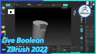 Live Boolean - ZBrush 2022