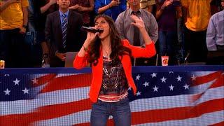 Victoria Justice sings National Anthem LIVE (USA)