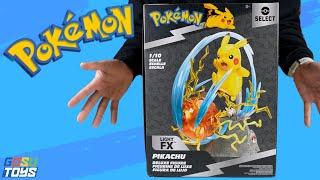 Pokemon 1/10th Scale Light FX Pikachu Deluxe Figure Unboxing and Review