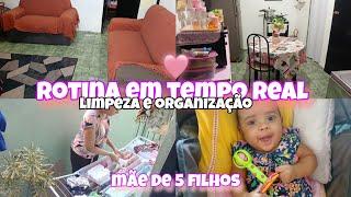 NOSSA ROTINA EM TEMPO REAL/LIMPEZA E ORGANIZAÇÃO/MANHÃ PRODUTIVA.#viralvideo