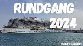 AIDA Cosma Kreuzfahrt Kanaren Dezember 2024- Rundgang