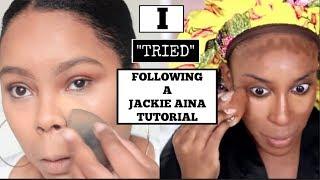 I TRIED FOLLOWING A JACKIE AINA MAKEUP TUTORIAL | WILD WEDNESDAY