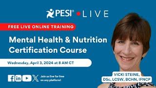 [FREE EVENT] Mental Health & Nutrition Certification Course