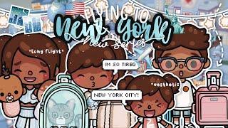 Ep: 1 Flying to New York City  *new series with voice ️* Toca Boca Life World Roleplay 