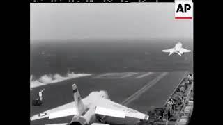 USS Ranger massive air strike launching (c1965)