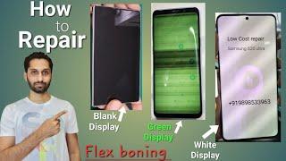 Samsung green display solution. blank screen repair. flex bonding. ZORBA MOBILE