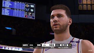 NBA 2K25 NBA Today Mode | LAKERS vs HORNETS 4TH QTR HIGHLIGHTS